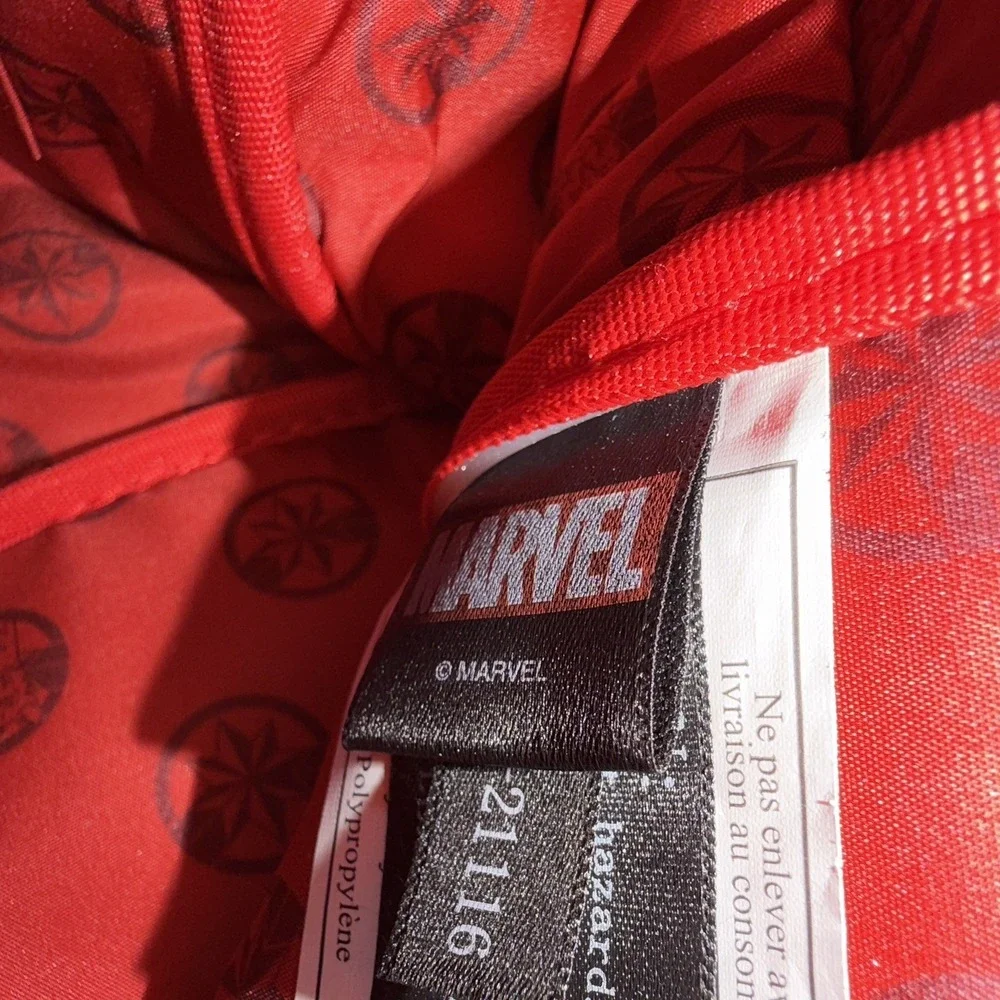 Marvel Loungefly Captain Marvel Mini Backpack Blue Red Gold‎ Embroidered Bag
